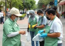 limpeza de espaços públicos