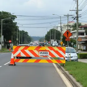 interdição Rua Fernando Corrêa da Costa Rondonópolis