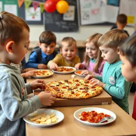 Dia da Pizza na merenda escolar