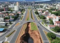 reconstrução de canaletas