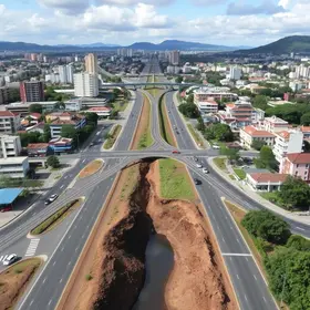 reconstrução de canaletas