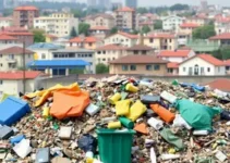 limpeza de bolsões de lixo